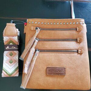 Montana West Crossbody Purse! W/guitar style strap